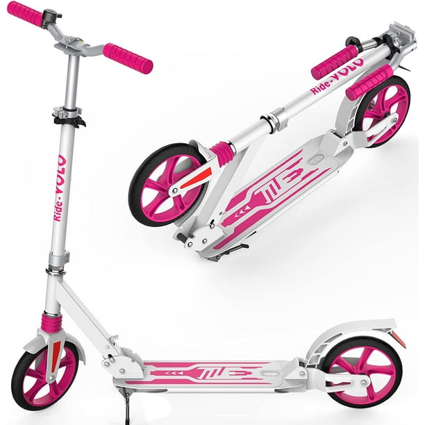 RideVOLO K081 Foldable Kick Scooter for Adults & Teens, 8" PU Wheels
