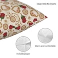 thumbnail image 3 of Pofeuu Valentine'S Day Rose Print Double-sided plush pillowcase Square Throw Pillow Covers Pillows Cover for Living Room Bedroom Sofa Couch Cushion Cover（No pillow core）-24"x24", 3 of 7