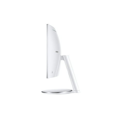 Samsung - 34” ViewFinity CJ791 QHD FreeSync Thunderbolt Monitor with speakers - White/Silver
