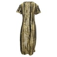 thumbnail image 3 of Fangasis Women Sundress T-shirt Maxi Dresses Tunic T Shirt Dress Ladies Fashion Hawaiian Bohemian khaki XXL, 3 of 6