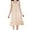 Beige, variant on Besolor Nightgowns for Women Cute Bowknot Floral Print Ruffle Hem Sleeveless Sleep Shirt Nightshirt Ladies Nightdress