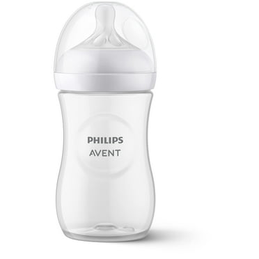 Philips AVENT Natural Baby Bottle with Natural Response Nipple, Clear, 9oz, 1pk, SCY903/01