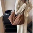 thumbnail image 2 of LinYooLi Corduroy Hobo Bag for Women Large Fashion Crossbody Bag Shoulder Bag Satchels Purse Travel Gym Tote Bag, 2 of 7