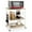 Light Brown, variant on Barara King Kitchen Bakers Rack, Kitchen Microwave Stand, 3-Tier Kitchen Baker's Rack Microwave Oven Storage Cart with Hooks-Rustic Brown