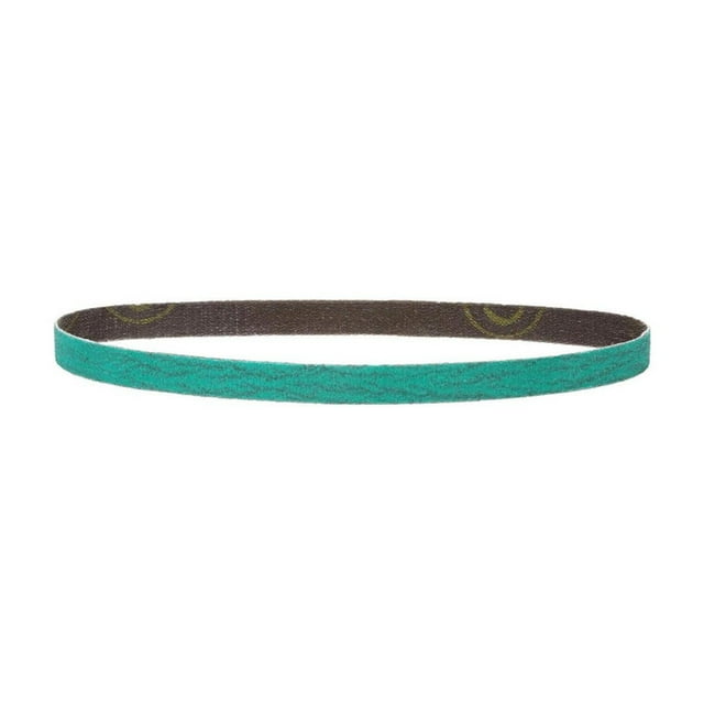 3M Sanding Belt 36517 Green Corps; Use With 3M File Belt Sander; 60 Grit; 18 Inch Length x 1/2 Inch Width; Dry Use Only; Green; Ceramic Aluminum Oxide