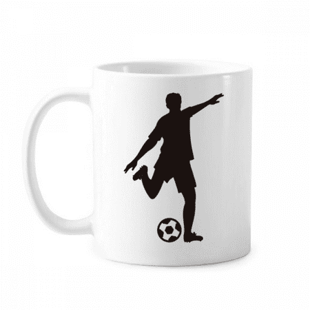 

Football soccer Outline Sports Mug Pottery Cerac Coffee Porcelain Cup Tableware