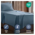 thumbnail image 5 of Twin XL Sheets Set - 3 Piece, Deep Pocket, Hotel Luxury, Extra Soft, Breathable & Cooling, Stone Blue Twin XL Bed Sheets, 5 of 9