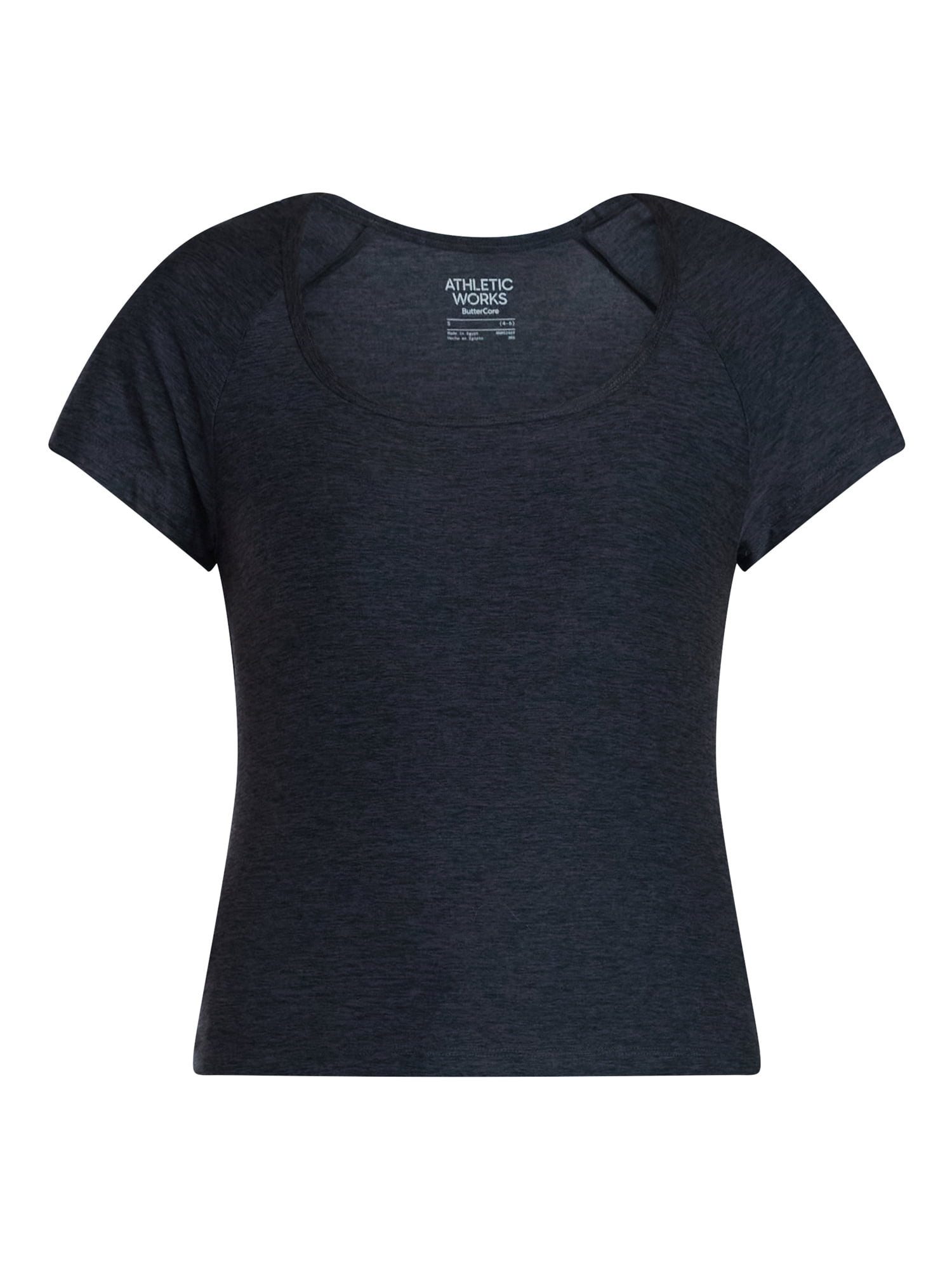 Athletic Works Women's ButterCore Fashion Tee with Short Sleeves, Sizes XS-XXXL