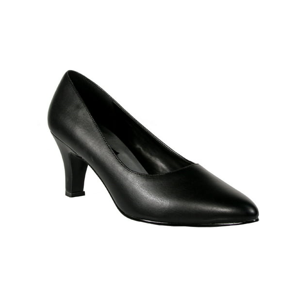 Pleaser - 3 Inch Trendy High Heel Shoe Block Heel Classic Pump Black ...