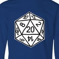 thumbnail image 4 of Inktastic 20 Sided White Dice Long Sleeve Youth T-Shirt, 4 of 5