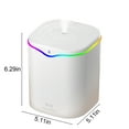 thumbnail image 3 of Vacemry Under $5 USB Cool Mist Humidifier, 2200ML Quiet Bedroom Office Humidifier with Colorful Light, Portable Small Vaporizer for Plants Skin Care, Auto Shut Off, 3 of 9