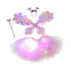 thumbnail image 5 of 4x conjunto de disfraces de hadas para niñas con ala de mariposa iluminada, aro para el cabello, de luminosa, traje de disfraces para el Rosa, 5 of 9
