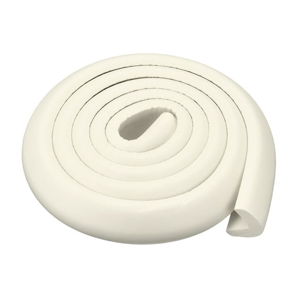 Unique Bargains Corner Guards Edge Protectors 6.56ft(2M), Pack Foam Safety Bumper L Shape, White