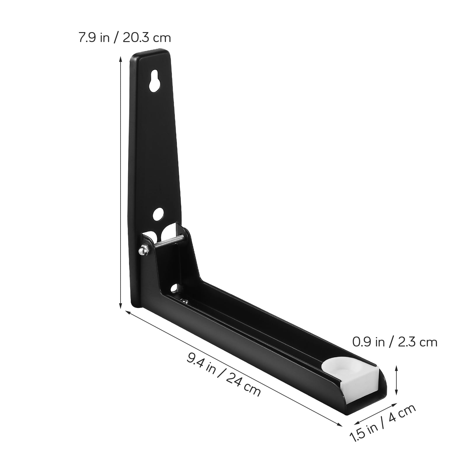 Masteelf 1 Pair Wall Mount Microwave Stand Universal Extendable Heavy Duty Microwave Oven Rack Kitchen Countertop Space Saver