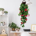 thumbnail image 4 of VGFVFSKGA Artificial Eucalyptus Hanging Vine, Artificial Hanging Plants Fern Vine, Faux Silk Violet, Fake Hanging Plants with Flowers for indoor Outdoor Wall Garden Wedding interior Decoration,Z1#C, 4 of 6