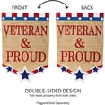 thumbnail image 4 of Veteran & Proud Garden Flag, 4 of 6