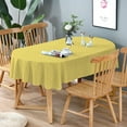 thumbnail image 2 of Oval Tablecloth, Modern Oval Tablecloth, Yellow Striped Tablecloth Indoor/Outdoor Waterproof Wrinkle Free Durable Oval Tablecloth for Oval Tables 54 X 72 Inch, 2 of 3
