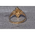 thumbnail image 3 of The Concordia: Vintage Topaz Cluster Ring in Yellow Gold, 3 of 6