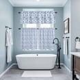 thumbnail image 3 of Blue Botanical Kitchen Curtains Sets for Windows 36 Inch Length, Watercolor Rustic Tree Abstract Rod Pocket Window Treatments Tier Curtains and Valances Set for Bedroom/Bathroom, 3 of 8
