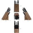 thumbnail image 5 of FIKSHOT 14-Piece Kitchen Knife Set with Built-in Sharpener, Professional White Stainless Steel Chef Knives, Dishwasher Safe, 5 of 9