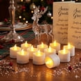 thumbnail image 6 of 12PCS LED Rechargeable Tealight Candles with Remote Timer, Battery Operated Flameless Tea Light Candle, Fake Flickering Votive Candles for Home Centerpiece Table,Anniversary, Halloween, Ramadan Decor, 6 of 11