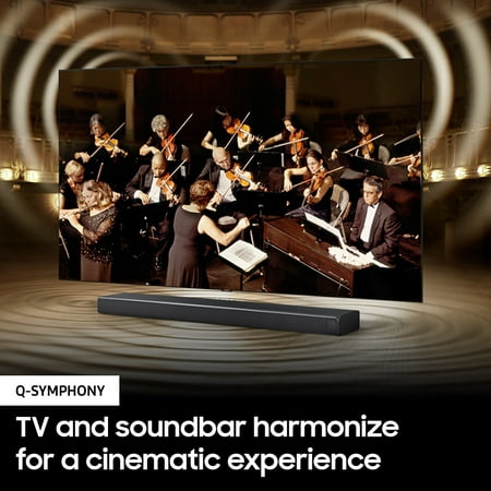 Samsung - 5.1-Channel Soundbar with Wireless Subwoofer and Acoustic Beam - Black