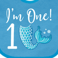 thumbnail image 4 of Inktastic 1st Birthday Mermaid Party Girls Baby Bib, 4 of 4