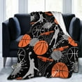 thumbnail image 2 of Fun Black and White Soccer Sports Ball Throw Blanket Soft Bed Bedding Warm Cozy Plush Flannel Fleece Blankets Gifts for Kids Boys TeensSofa Couch Bedroom Home Decor, 2 of 10