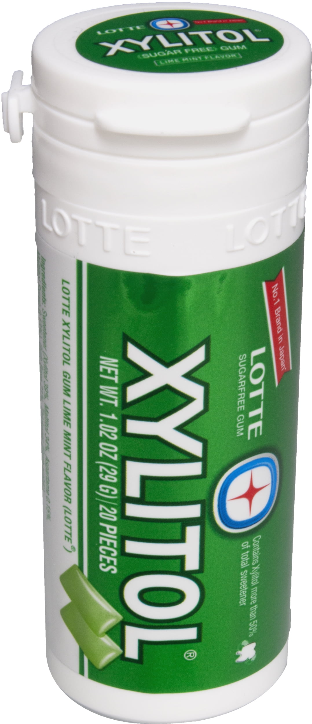 Buy Lotte Xylitol Chewing Gum (Lime Mint), 20 Ct Online in