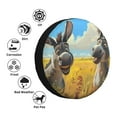 thumbnail image 4 of Sikiie Funny Countryside Donkey PVC Leather Spare Tire Wheel Cover Spare Tire Cover, for Car Truck SUV Camper Trailer Universal Fit(14-17in)-16 inch, 4 of 6