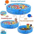 thumbnail image 5 of SHENMO Children's Pool,（Blue）Round Inflatable Pool,100x35cm Inflatable Paddling Pool,Swimming Pool Paddling Pool,Round Paddling Pool,Children's Inflatable Pool,Indoor and Outdoor Childr, 5 of 5