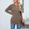 thumbnail image 5 of zbxnLI Womenss Sweatshirts Crew Neck Long Sleeve Shirts Tunic Tops Casual Loose Pullover Fall Winter Soft Top, 5 of 7
