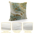 thumbnail image 4 of COMIO  Throw Pillow Covers Watercolor Marbled Blue Green and Golden Abstract Liquid Marble Pattern Gold Ink Pillow Case Home Decor Pillowcase, 4 of 5