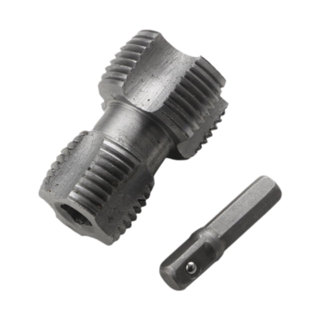 DYNWAVECA PVC Pipe Threader Kit Accessory Internal Thread Cutter Portable Thread Maker Tools Plumbing Tools for Electric Drill Home Use Iron