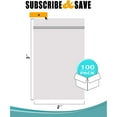 thumbnail image 2 of 100 Pack Clear Poly Zipper Bags 6" x 6" Resealable Plastic Bags 2 mil, 2 of 7