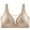 Beige, variant on SHOWMALL Plus Size Everyday Bras for Women Soft Sleep Wirefree Bras Beige 2XL Full Coverage Bra