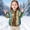 Green, variant on Zpanxa Girls Winter Jackets Kids Abstract Stripe Print Hooded Puffer Jacket Toddler Girls Loose Bubble Warm Winter Coat