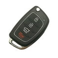 thumbnail image 2 of 4 Buttons Uncut Blank Flip Replacement Key Fob Case fit for Hyundai Sonata Santa Fe Key Fob Cover, 2 of 4