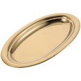 thumbnail image 2 of Golden Stainless Steel Food Plate for Storage Compact Size Easy to Clean and Carry, 2 of 4