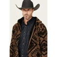 thumbnail image 2 of Cody James Men's Basin Southwestern Print Fleece Hooded Jacket - CJFA24SW31-BN X-  US, 2 of 4