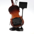 thumbnail image 3 of Reloj de mesa de escritorio Zulema Reloj desdor diseño de violín rojo, 3 of 7