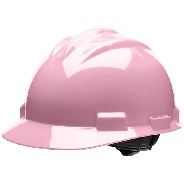 Casco de seguridad Bullard S61 estilo gorra de 3 nervaduras, rosa claro