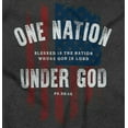 thumbnail image 2 of One Nation Under God Blessed USA Flag Womens Fitted Plus Size Graphic Tee Brisco Brands 3X, 2 of 5