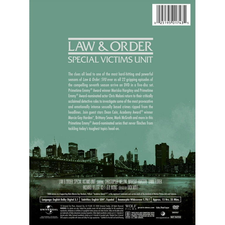Universal Studios: Law & Order SVU: Complete Season 7, New