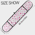 thumbnail image 3 of Yayeee Double Oven Mitt Kitchen Heat Resistant Baking 35" x7" Quilted Cotton Glove, Purple Polka Dots, 3 of 6