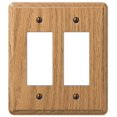 thumbnail image 1 of Placa de pared AMERELLE 927L 2 Rocker de madera de roble claro, 1 of 1