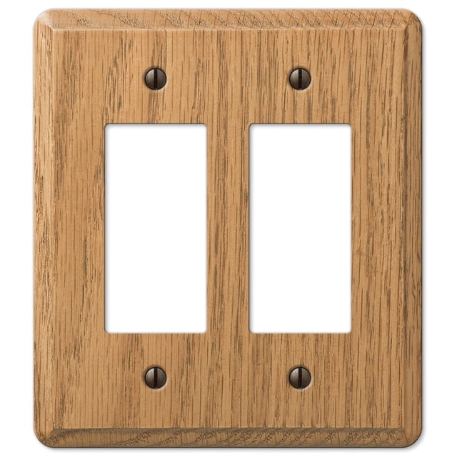 Placa de pared AMERELLE 927L 2 Rocker de madera de roble claro