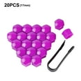 thumbnail image 3 of Destyer 20 Pieces Car Wheel Nut Caps Anti-rust Auto Hub Screw Cover Decoration Dust-proof Tire Rims Protectors with Clip Purple 17mm 1Set, 3 of 6