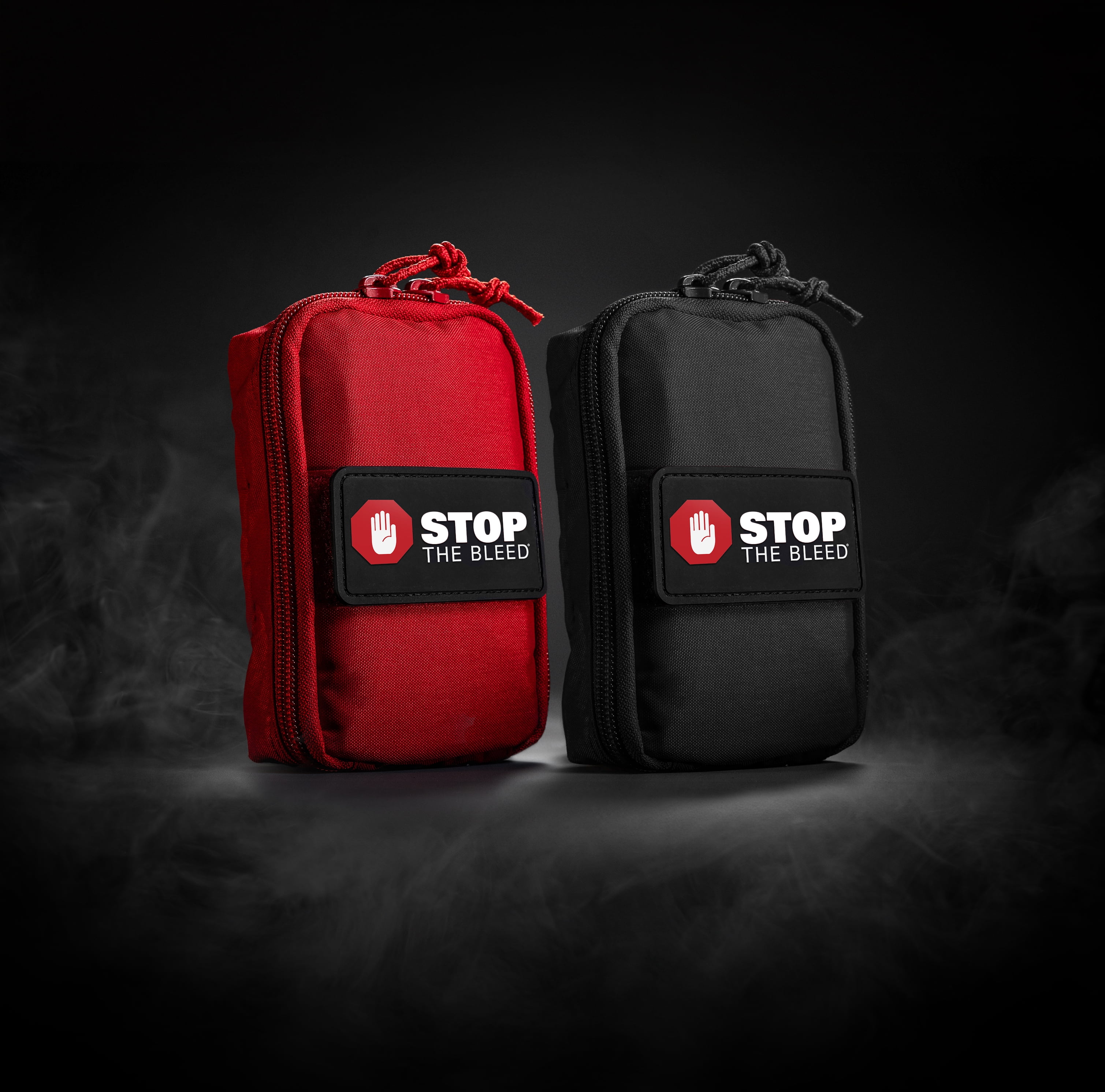 Stop The Bleed Kit, TacMed Solutions – Basic Bleeding Control Black Nylon Pouch, Compact, Easy-to-Use Hemorrhage Control Kit, Emergency First Aid with Tourniquet and Emergency Bandage