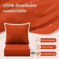 thumbnail image 4 of Pakunoda Outdoor Deep Seat Cushion with Backrest, 24" x 24" x 6.5" Waterproof Patio Chair Replacement Cushion for Sofa Couch, Orange, 4 of 7